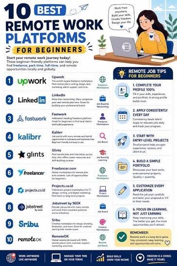 Best Digital Platforms for Freelancers and Remote Workers